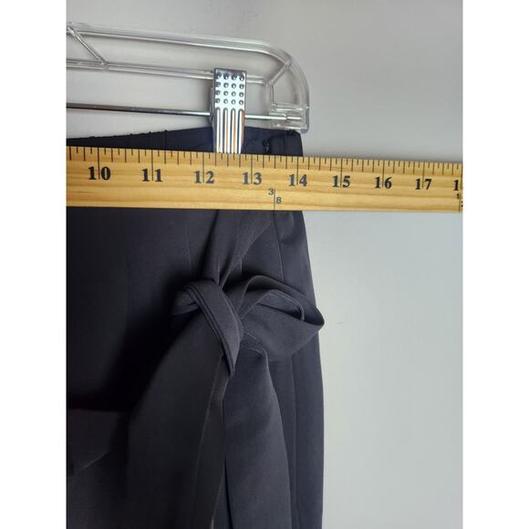 Halara High Waisted Tie Side Invisible Zipper Wide Leg Work Pants sz MP career - Picture 9 of 10